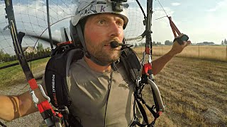 Electric paramotor Glitches over the river. Battery life and Q&A.