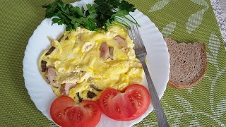 Что у меня на завтрак и на обед😃🥚🍝🍅