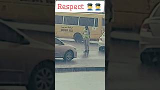 Police men in rain | Respect