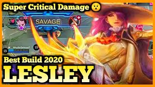 LESLEY MOBILE LEGENDS, LESLEY BEST BUILD, HYPER CARRY GAMEPLAY, SEASON 17 META, SAVAGE, 2020, MLBB