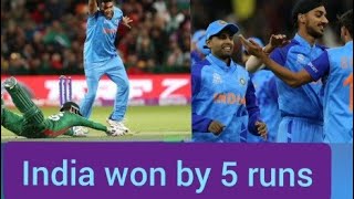 Icc T20 Wc 2022 India vs Bangladesh|| ind Won by 5 run