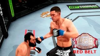 Нейт Диас против Джони Биг Риг Хендрикса Красный пояс UFC EA ps4