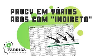 PROCV em várias abas com INDIRETO