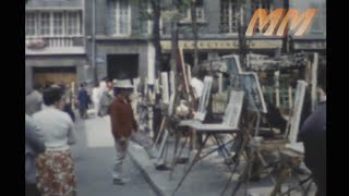 Paris France 1961 old cine film 330