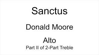 Sanctus - (Part II) for 2-Part Treble