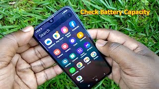 How to Check Battery Information Capacity Samsung Galaxy A40