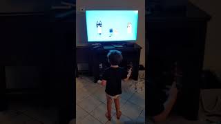 Bud dancing to bluey song June 2020