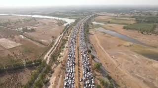 Imran Khan Leading long march on motorway