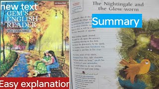 The nightingale and the glow-worm || summary Class -7 #newgemsenglishreader( silver Jubilee edition)