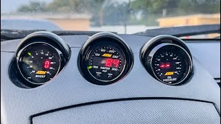 AEM gauges Install | Boosted 350z HR