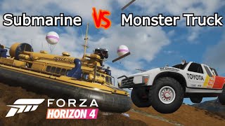 Submarine vs Monster truck || Forza Horizon 4.