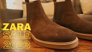 ZARA SALE Haul 2023 | ZARA Brown suede Chelsea Boots | What to BUY from ZARA sale