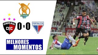 Final do Campeonato Cearense o empate entre Caucaia e Fortaleza