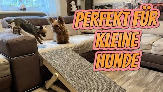 Hundetreppe Hunderampe zum verstellen und zum mitnehmen einfach selber bauen