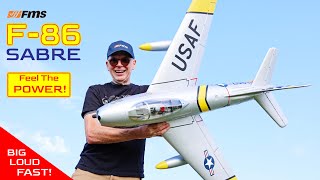 FMS F-86 Sabre Review - AMAZING Flight Footage!