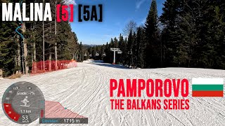 [4K] Skiing Pamporovo, Malina - Full Black [5a] and Red [5], Bulgaria, GoPro Hero11