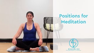 AnamBliss Positions For Meditation