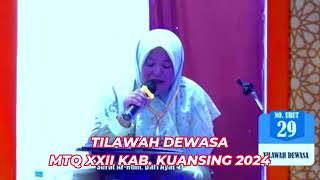 PENYISIHAN TILAWAH DEWASA // MTQ XXII KAB. KUANTAN SINGINGI PROVINSI RIAU // 2024