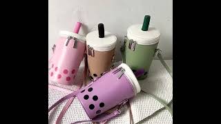 Cute Boba Milk Bubble Tea Messenger bag