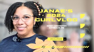 October #2024CurlVlog Mid-Month Check-In | Fluffy Styles & No Gel Challenge!