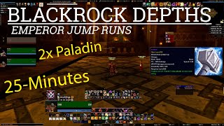 Paladin AoE // Blackrock Depths // Emperor Lava Jumps - HoJ + Ironfoe Farm // Classic WoW