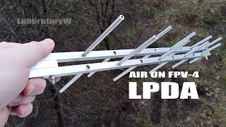 Антена LPDA 9el для ППРЧ на БПЛА-3