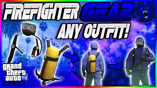 GTA 5 Online - HOW TO GET FIREFIGHTER ACCESSORIES ON ANY OUTFIT! - Patch 1.69 (No Transfer) *EASY*