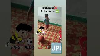 nendang bolakaki❌, bola basket✅#lucu #masakecilbahagia#children