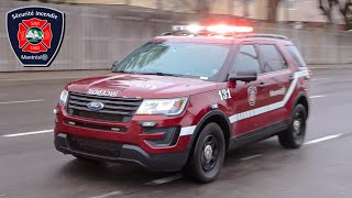 Montréal | Fire Department Battalion Chiefs 131 & 132 Responding