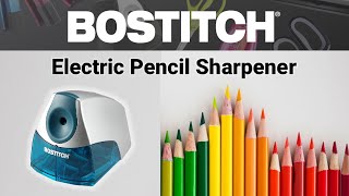 Bostitch Office Personal Electric Pencil Sharpener, Powerful Stall Free Motor, High Capacity Shaving