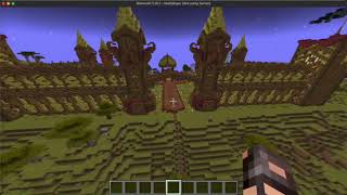 Quick Flyover of some of the Hiking paths in 1MB Minecraft