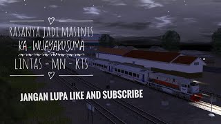 TRAINZ SIMULATOR ANDROID , JADI MASINIS KA WIJAYAKUSUMA , MN - KTS , PART = 1 .