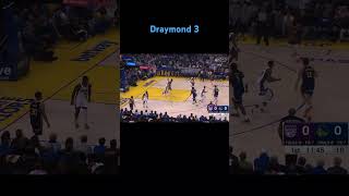 GSW VS SAC: Draymond Green opens with a 3 in the 1st quarter