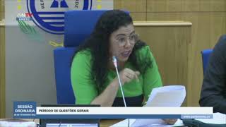 Parlamento|1ª Sessão Parlamentar de Fevereiro - Intervenção da MPCMAP Janine Lélis