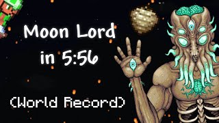 Terraria Moon Lord in 5:56 | Speedrun World Record (Journey Mode, Seeded)