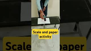 Paper and scale activity#shortviral  #POWER OF A PAPER #@VIGYANEXPERT001