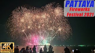 [4K] Pattaya Fireworks Festival 2021