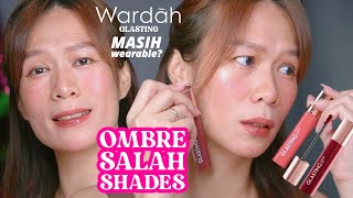 OMBRE LIPS: WARDAH GLASTING LIQUID LIP LIPSTICK WARDAH NEW SHADES- GLOSS DI BIBIR GELAP?