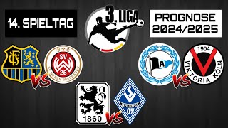 14. SPIELTAG 3. LIGA PROGNOSE 2024/2025! / 1860 München gegen Waldhof Mannheim