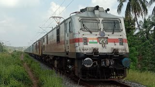 MPS action by 09424 Tirunelveli Humsafar Spl |"Rani Chennamma" named KJM WAP7 37388 |Kalanad Halt