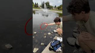 Caught Fish WITH A Q-TIP & FAST!! (.0001 seconds) #shorts #fishing