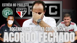 ROGÉRIO CENI FICA IRRITADO COM PERGUNTA...NEGOCIAÇÕES NO SÃO PAULO E PROVÁVEL ESCALAÇÃO NO PAULISTÃO