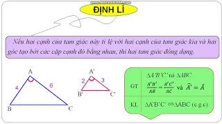 TOÁN 8 HH Các trường hợp đồng dạng của tam giác   Tuan 24   Tiet 44