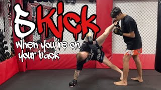 5 different Kicks when on your back in MMA #kicksinmma