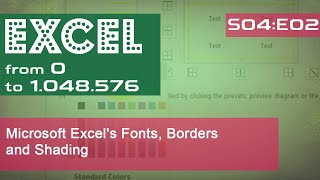 Microsoft Excel's Fonts, Borders and Shading