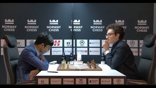 Praggnanandhaa shocked Fabiano Caruana in 2024 Norway Chess