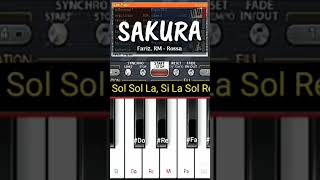 ORG Pemula + Not DoReMi [Sakura Fariz RM] #tutorial #piano #pianotutorial #musikdigital #mmdart