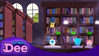 [1hour] Dunie's Library ASMR 🕯️| Page Flipping Sounds | Relaxing Bedtime Lullaby 🌙 | Dragon Dee