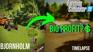 Cutting Trees and Farm building?| Farming Simulator22 Bjornholm Timelapse Ep3