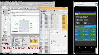 EP06 Siemens S7-1500  Modbus TCP/IP Server P/G and Communication with Android Studio.